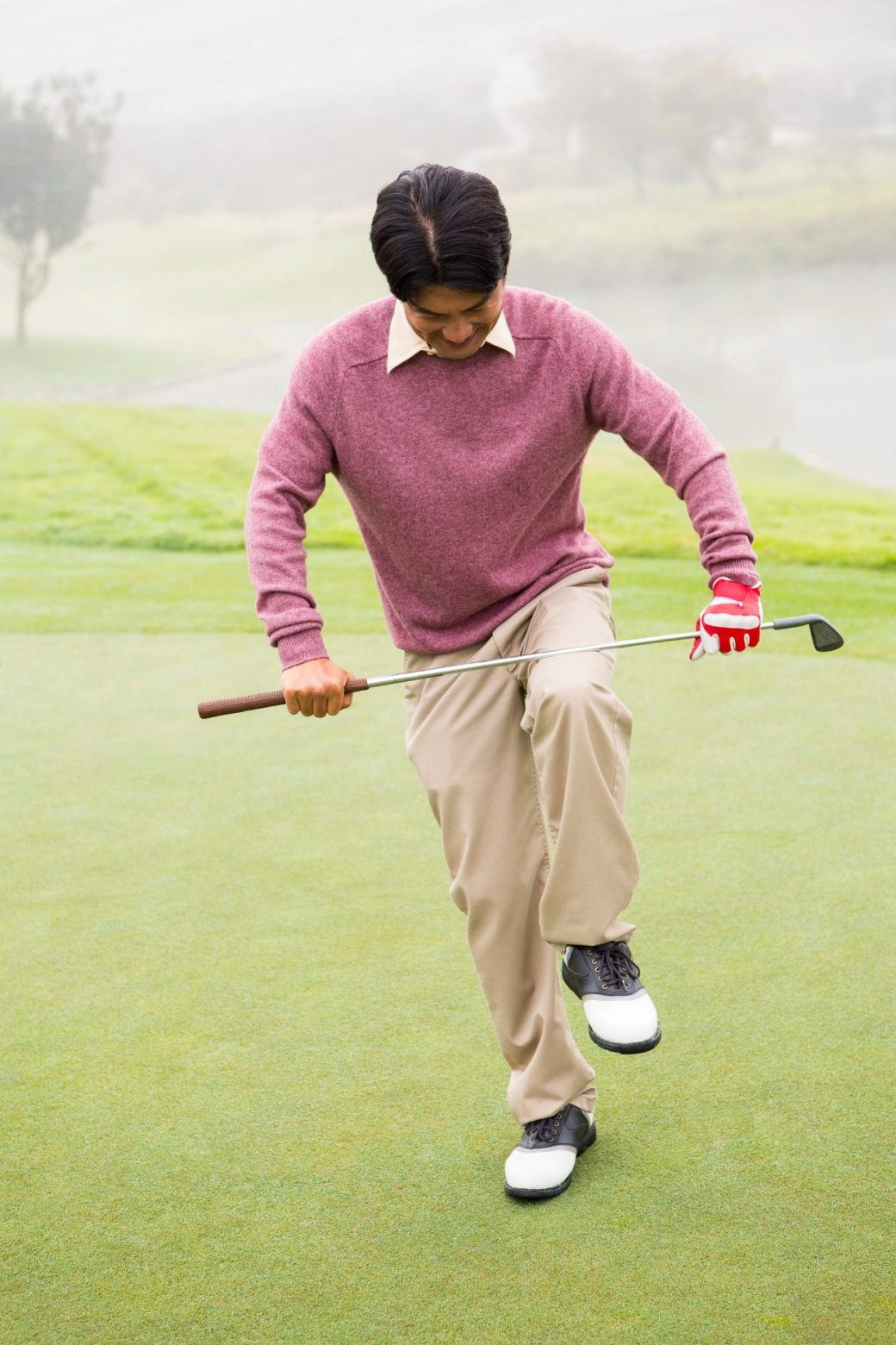 Angry golfer trying to brake his club Getty Images/iStockphoto